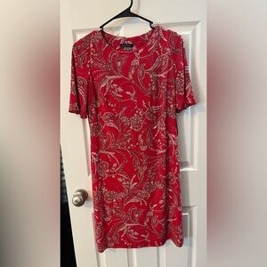 Tommy Hilfiger red paisley dress.